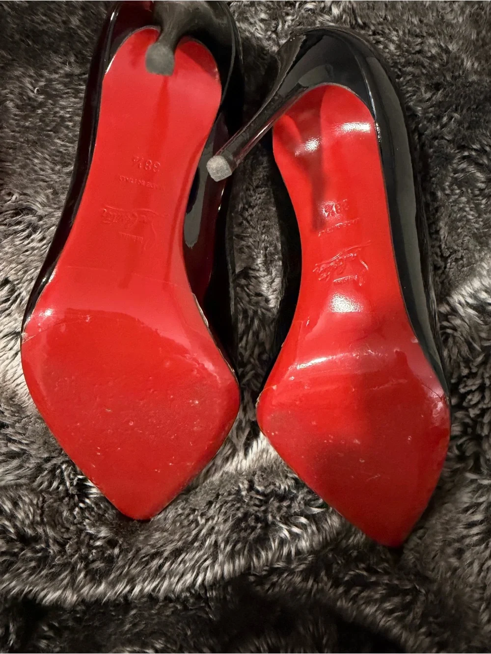 Christian Louboutin red lacquer